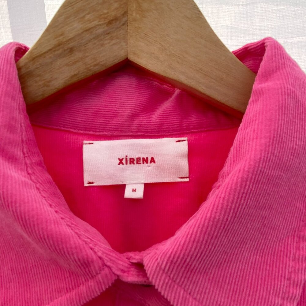 Tuckernuck XiRENA | WYLAN Cotton Corduroy Western Style Button Down Pink Medium - Picture 14 of 15